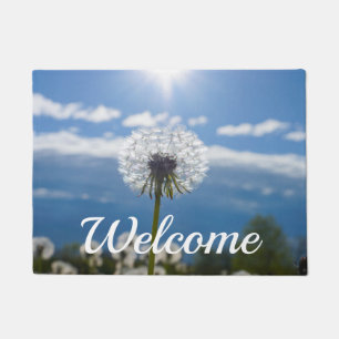 Dandelion In The Light Welcome Doormat