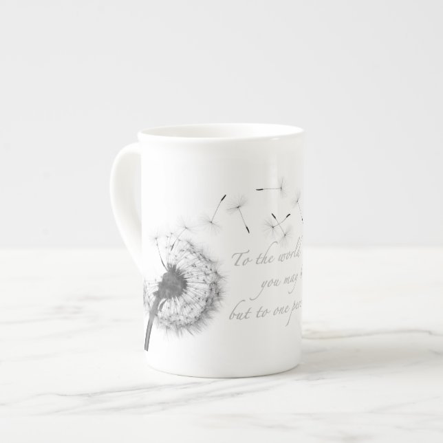Dandelion Inspiration Bone China Mug (Front Left)