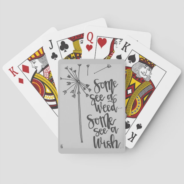 Dandelion inspiration playing cards (Back)