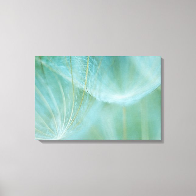 Dandelion macro canvas print (Front)