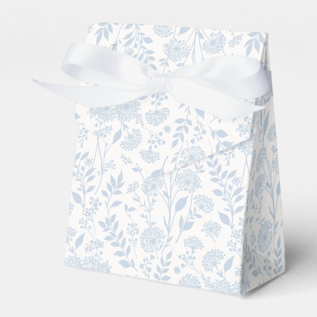 Dandelion Meadow Dusty Blue - Neutral Favour Box (Front Side)