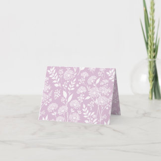 Dandelion Meadow Neutral - Warm Lilac Thank You Card