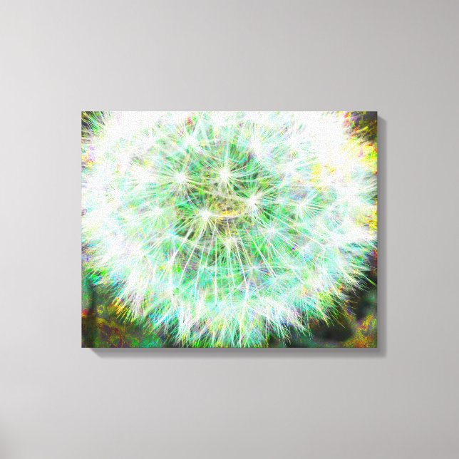 Dandelion Meditation Void Canvas Print (Front)