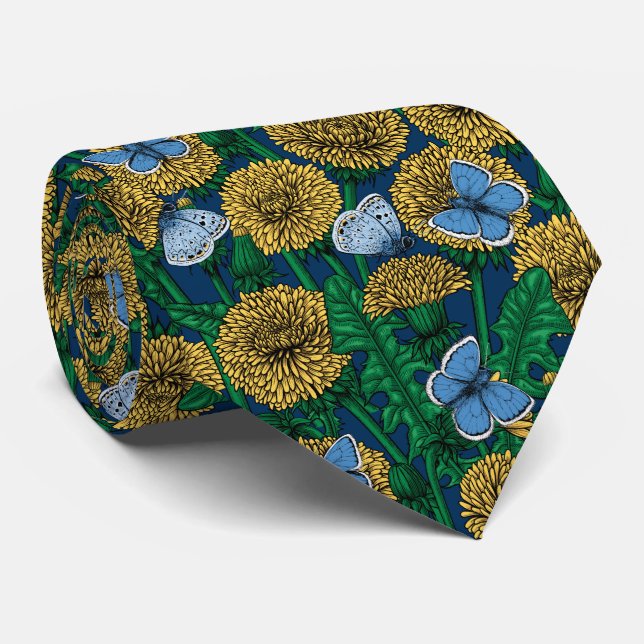 Dandelion medow neck tie (Rolled)