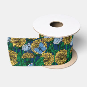 Dandelion medow satin ribbon