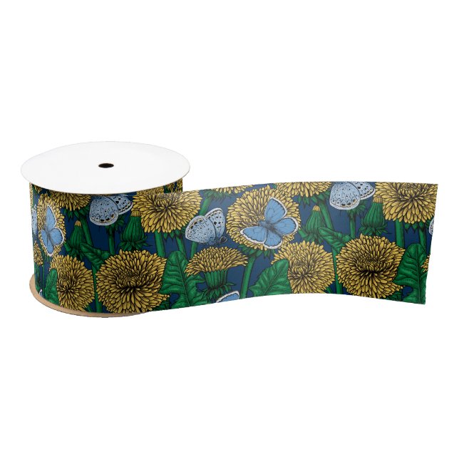Dandelion medow satin ribbon (Spool)