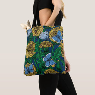 Dandelion medow tote bag