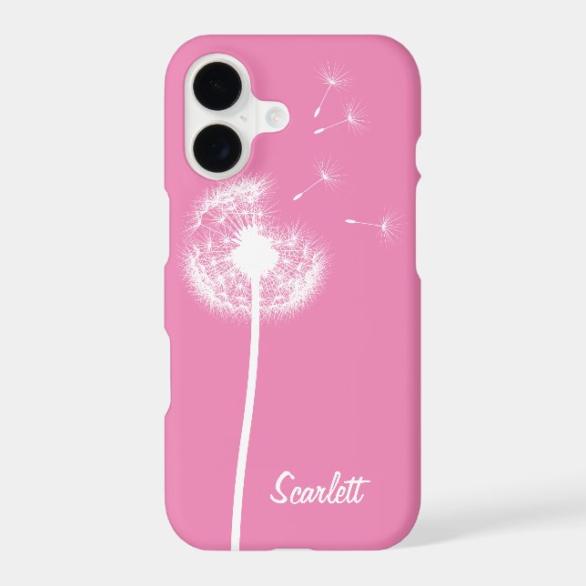 Dandelion Monogram Pink iPhone 7 Plus (Back)