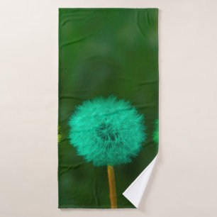 Dandelion multicoloured coloured bath towel