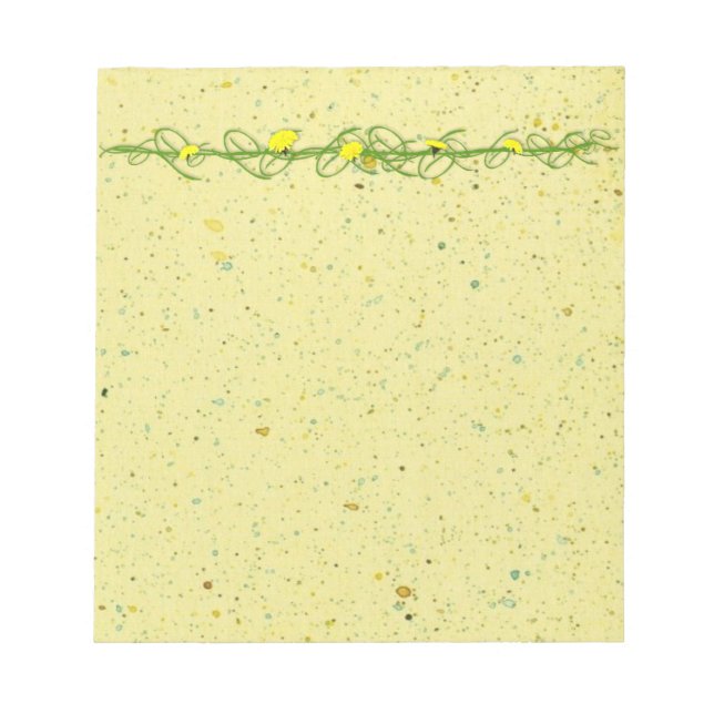 Dandelion Notepad (Front)