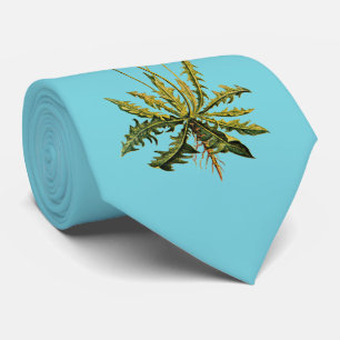 Dandelion On Blue Tie