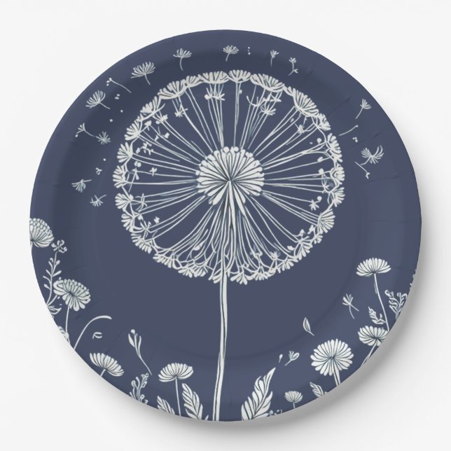 Dandelion Paper Plate (Front)