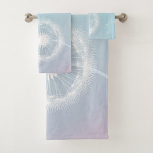 Dandelion pastel bath towel set