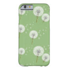 Dandelion Pattern on Green Background