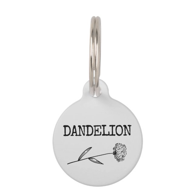Dandelion Pet Tag (Front)