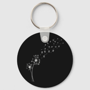 Dandelion Pi Day Flower Floral Tree Math Lover Key Ring