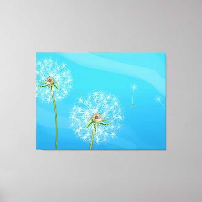 Dandelion Plant Canvas Print (Front)