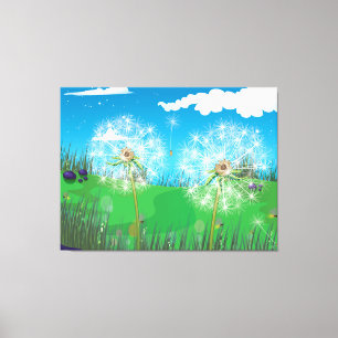 Dandelion Plant Canvas Print