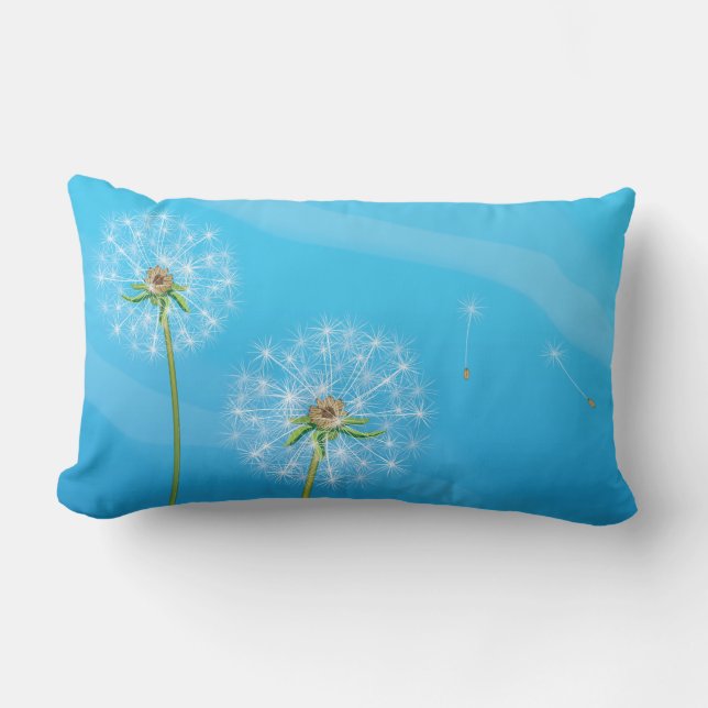Dandelion Plant Lumbar Cushion (Front)