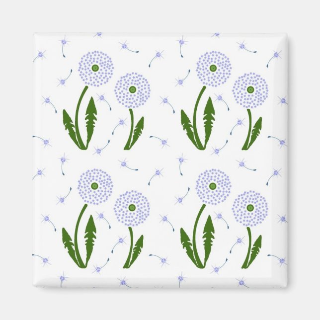 Dandelion Pocket Mirror Magnet (Front)