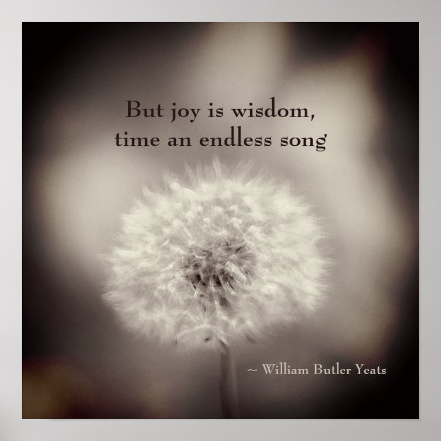 Dandelion Poetry Poster (Front)