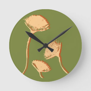 Dandelion Pop Round Clock