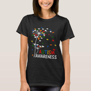 Dandelion Puzzle Piece Cool Autism Awareness Gift T-Shirt