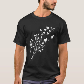 Dandelion Schipperke Flower Floral Schipperke Tree T-Shirt