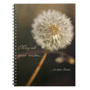 Dandelion Seed Head in Brown Tones   Notebook