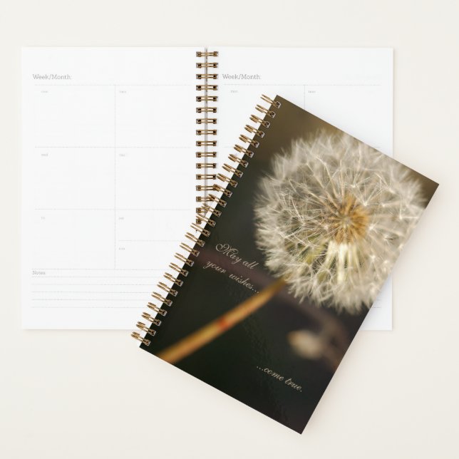 Dandelion Seed Head in Brown Tones Planner (Display)