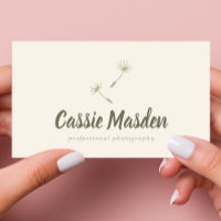 Dandelion Seed Rustic Botanical Business Logo