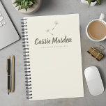 Dandelion Seed Rustic Botanical Business Logo Planner<br><div class="desc">Embrace a touch of nature with this dandelion seed rustic botanical personalised planner. Perfect for women who love natural and elegant designs, this planner combines rustic charm with practical functionality. The delicate dandelion seed artwork and botanical elements add a serene touch to your daily organisation. Personalise it with your business...</div>