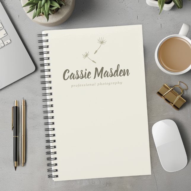 Dandelion Seed Rustic Botanical Business Logo Planner (Creator Uploaded)