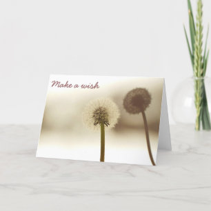 Dandelion shadow card