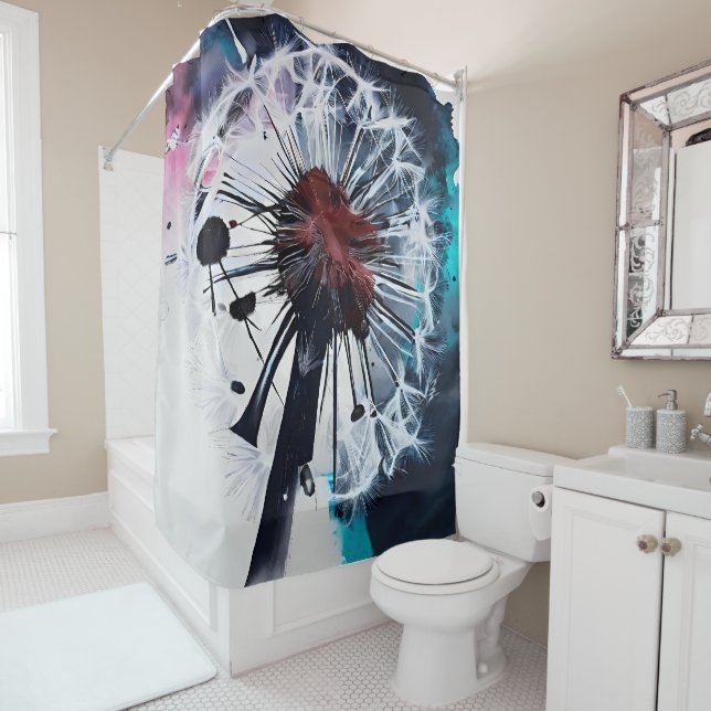 dandelion shower curtain (In Situ)