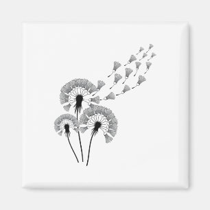 Dandelion Shuttle Shirt For Badminton Player Badmi Magnet