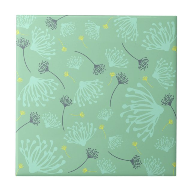 Dandelion Silhouette Tile (Front)