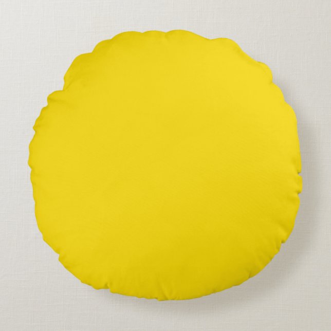 Dandelion (solid colour)  round cushion (Front)