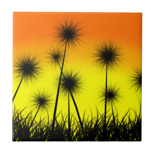 Dandelion Sunrise Tile
