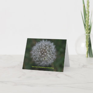 Dandelion Thinking of you Note Card