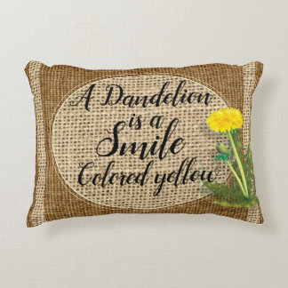 Dandelion throw pillow