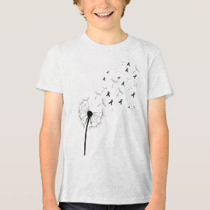Dandelion Tumour Brain Cancer Awareness For Oncolo Tri-Blend Shirt