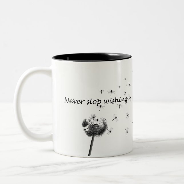 Dandelion Two-Tone Coffee Mug (Left)