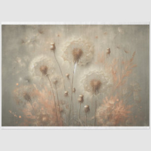 Dandelion vintage Flora Decoupage  Tissue Paper