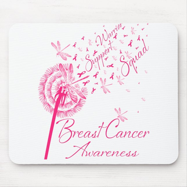 Dandelion Warrior Support Squad Breast Cancer Mouse Pad (Front)