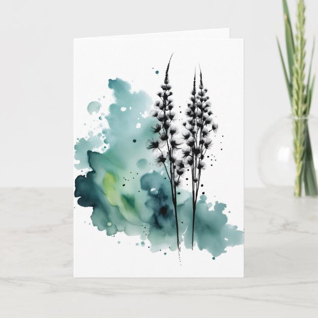 Dandelion - Watercolor flowers Card (Front)