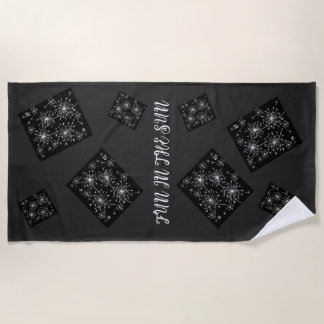 Dandelion, Wild Flowers, and Honey Bees Beach Towel