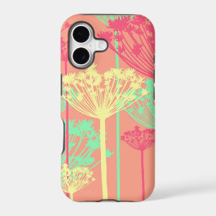 Dandelion wish flowers girly floral pattern