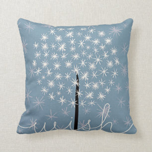 Dandelion Wish throw pillow