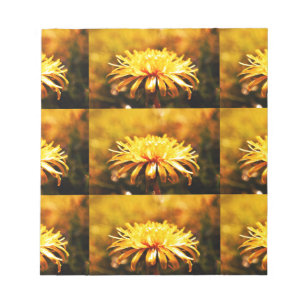 Dandelion Yellow Blossoms Flowers Vines Spring Notepad
